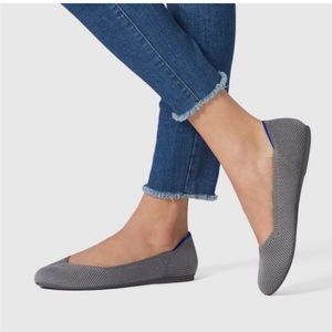 Rothy’s Birdseye Gray Round Toe Flats Size 9